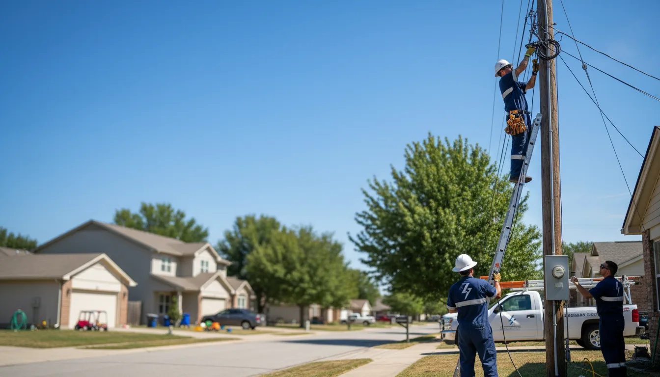 Residential electrician providing installation services in Cedar Bluff, AL